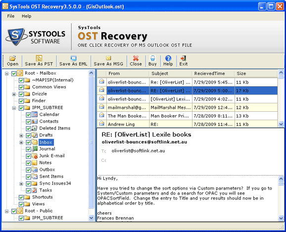 Microsoft OST to PST Migrator 3.7